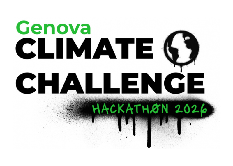 Locandina “Genova Climate Challenge” hackathon 2026