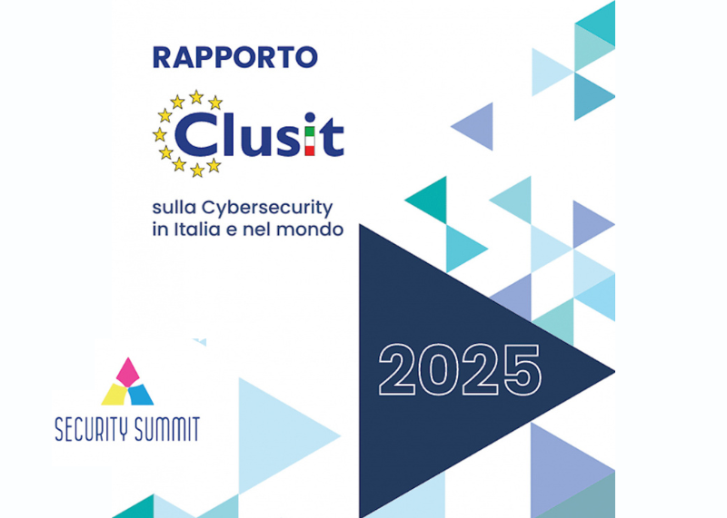 Copertina del Rapporto Clusit 2025 sulla Cybersecurity