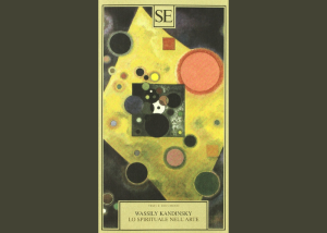Copertina del libro “Lo spirituale nell’arte” di Wassily Kandinsky.