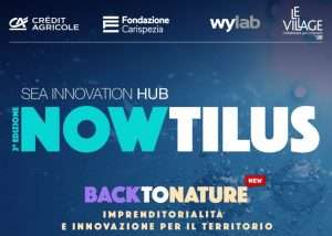 Locandina della call “NOWTILUS – Sea Innovation Hub”, dedicata a imprenditorialità e innovazione per il territorio.
