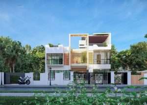 Foto di una casa moderna con design contemporaneo.