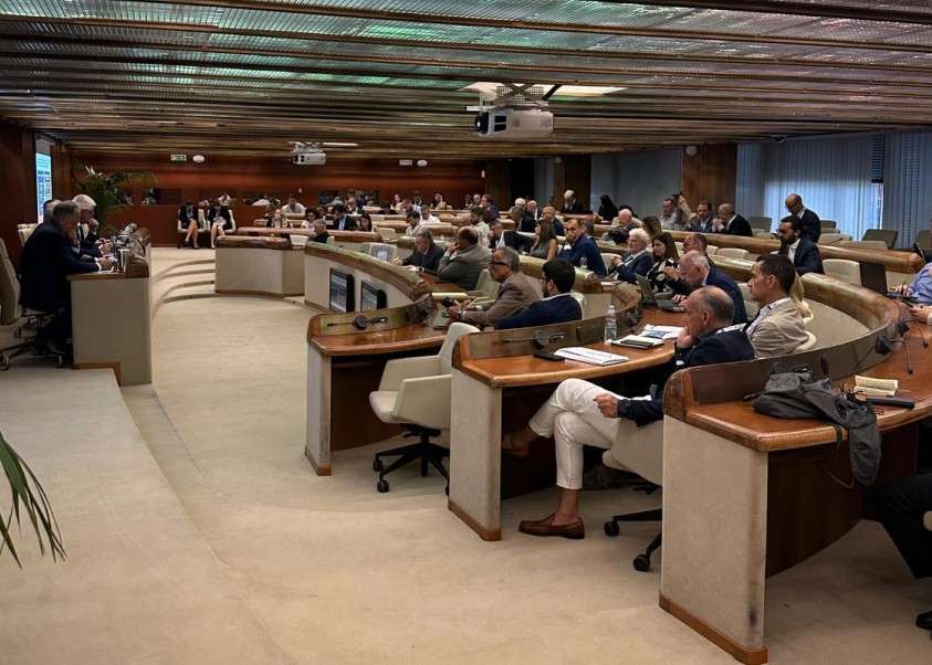 Sala conferenze durante un convegno