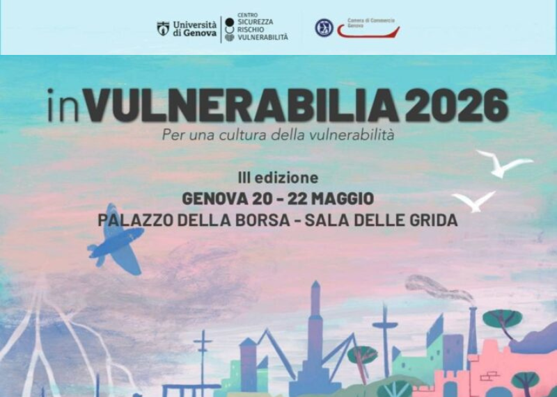 Locandina “inVulnerabilia 2026” dedicata alla cultura della vulnerabilità con dettagli dell’evento.