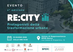 Locandina dell'evento RE:CITY sulla trasformazione urbana