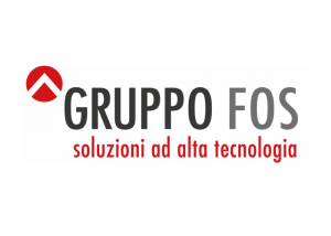 Logo aziendale del Gruppo FOS, società attiva nelle soluzioni ad alta tecnologia